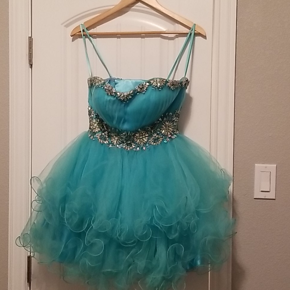 Let's Fashion Strapless Sequin Embellished Dress